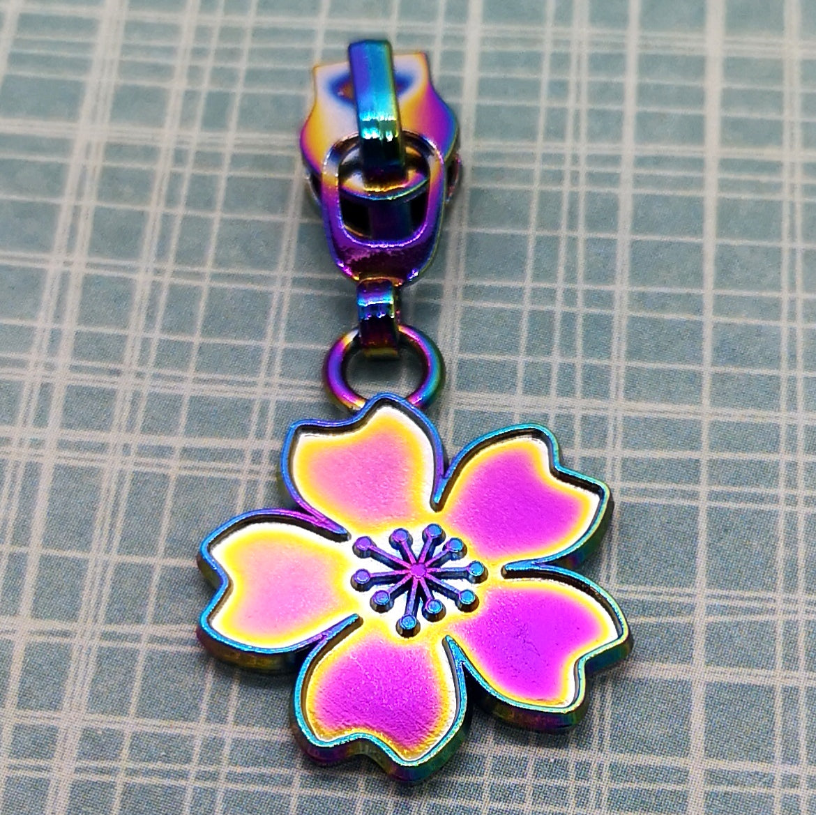 Flower zipper charms/zipper pulls-flower set of zipper charms flower purse  dangles