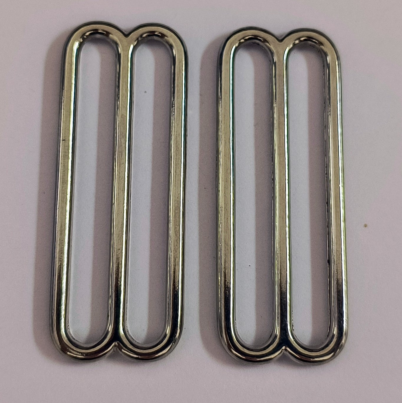 2 Inch Silver Rounded Stationary Sliders