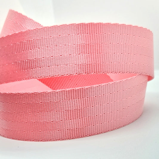 1" Cherry Blossom Pink Seat Belt Webbing